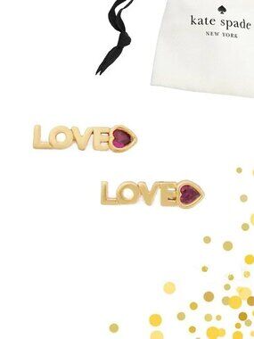 kate spade Love You, Mom Love Mini Studs Earrings